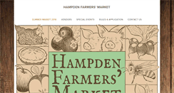 Desktop Screenshot of hampdenfarmersmarket.com